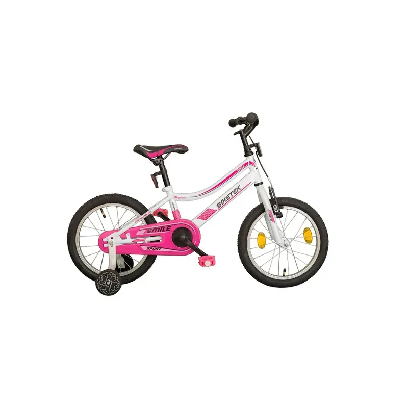 Nézd meg most 16 Biketek Smile kerékpár fehér-pink