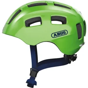 ABUS kerékpáros gyerek sisak Youn-I 2.0, In-Mold, sparkling green, S (48-54 cm) Expressz szállítás