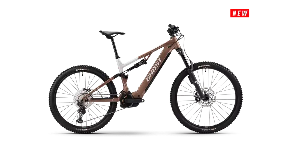 Ghost E-ASX ABS férfi E-bike Coffee tropic rose/Coffee arctic dust - glossy L Biztonságos fizetés