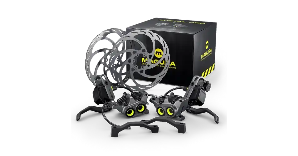 Magura Gustav Pro First Edition hidraulikus tárcsafék szett (első+hátsó fék+féktárcsa+adapter) Biztonságos fizetés