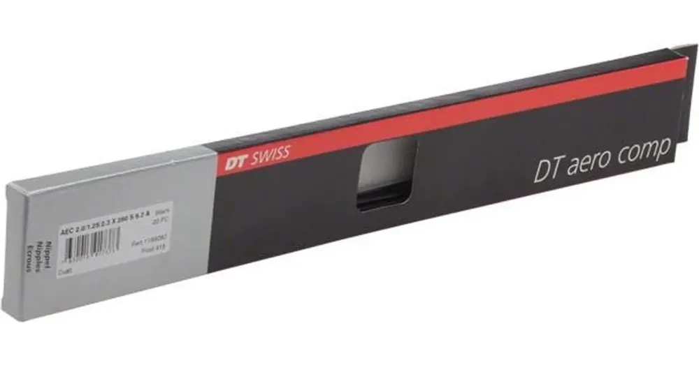 DT Swiss Aero comp egyenes 2.0/2.3/1,25x296 küllő - Fekete Kedvezmény
