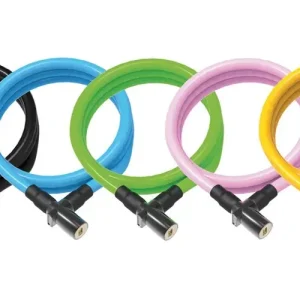 Lakat Onguard Neon spirál kábel kulcsos150cmx8mm(5db fekete,kék, zöld, narancs, pink) Akciós ár