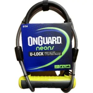 Ajánlat Lakat Onguard Neon U-lakat Sárga 115 x 230 x 11 mm 120 mm kábel 8154S